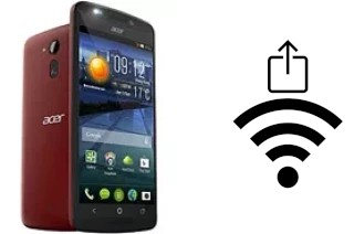 How to generate a QR code with the Wi-Fi password on a Acer Liquid E700