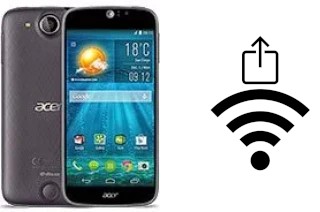 How to generate a QR code with the Wi-Fi password on a Acer Liquid Jade S