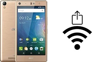 How to generate a QR code with the Wi-Fi password on a Acer Liquid X2