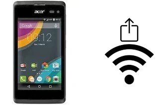 How to generate a QR code with the Wi-Fi password on a Acer Liquid Z220