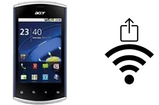 How to generate a QR code with the Wi-Fi password on a Acer Liquid mini E310