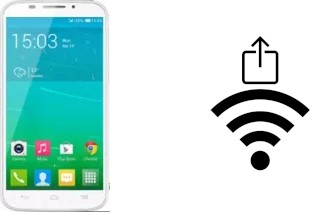 How to generate a QR code with the Wi-Fi password on a Alcatel OneTouch Pop S7