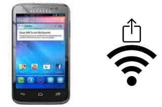 How to generate a Wi-Fi QR code on an alcatel One Touch M'Pop