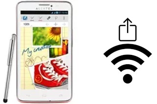 How to generate a QR code with the Wi-Fi password on a alcatel One Touch Scribe Easy