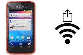 How to generate a QR code with the Wi-Fi password on a alcatel One Touch T'Pop