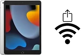 How to share the Wi-Fi password from an Apple iPad 10.2 (2021) without typing