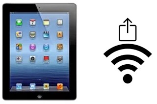 How to share the Wi-Fi password from an Apple iPad 4 Wi-Fi without typing it