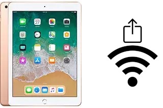 How to share the Wi-Fi password from an Apple iPad 9.7 (2018) without typing