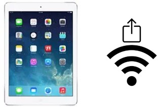 How to share the Wi-Fi password from an Apple iPad Air without typing it