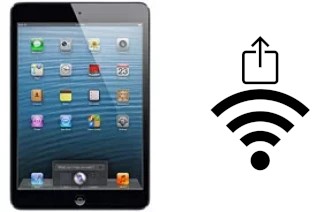 How to share the Wi-Fi password from an Apple iPad mini Wi-Fi + Cellular without typing