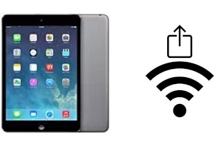 How to share the Wi-Fi password from an Apple iPad mini 2 without typing