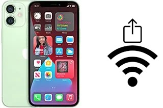 How to share the Wi-Fi password from an Apple iPhone 12 mini without typing