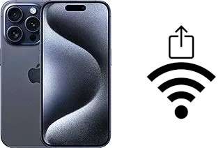 How to share the Wi-Fi password from an Apple iPhone 15 Pro without typing