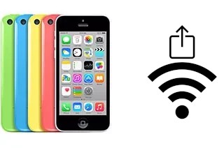 How to share the Wi-Fi password from an Apple iPhone 5c without typing it