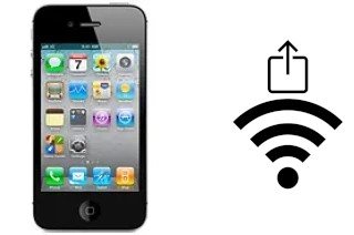 How to share the Wi-Fi password from an Apple iPhone 4 CDMA without typing