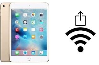 How to share the Wi-Fi password from an Apple iPad mini 4 (2015) without typing