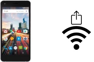 How to generate a QR code with the Wi-Fi password on a Archos 50f Helium