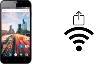 How to generate a QR code with the Wi-Fi password on a Archos 55 Helium+