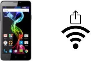 How to generate a QR code with the Wi-Fi password on a Archos 55b Platinum