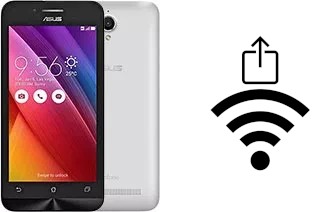 How to generate a QR code with the Wi-Fi password on a Asus Zenfone Go T500