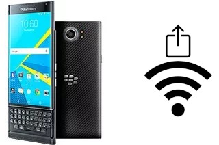 How to generate a Wi-Fi QR code on an BlackBerry Priv