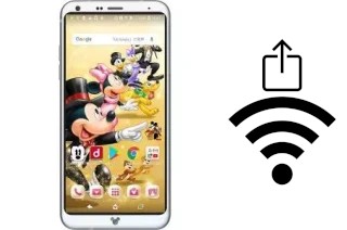 How to generate a QR code with the Wi-Fi password on a Disney mobile DM-01K