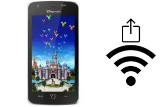 How to generate a QR code with the Wi-Fi password on a Disney Mobile DM001C Mickey