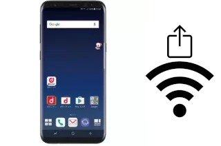 How to generate a QR code with the Wi-Fi password on a DoCoMo SC-03J