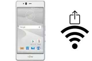 How to generate a QR code with the Wi-Fi password on a Fujitsu Arrows M04