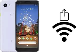 How to generate a QR code with the Wi-Fi password on a Google Pixel 3a