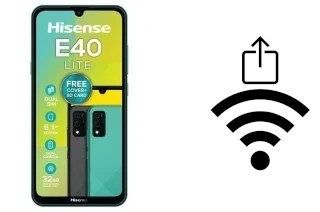 How to generate a QR code with the Wi-Fi password on a HiSense E40 LITE