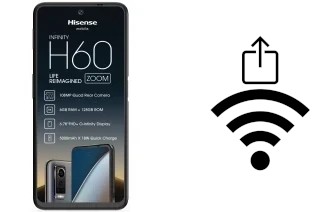 How to generate a QR code with the Wi-Fi password on a HiSense H60 Zoom