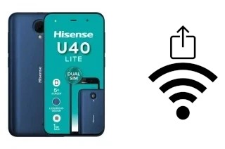 How to generate a QR code with the Wi-Fi password on a HiSense U40 Lite