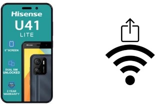 How to generate a Wi-Fi QR code on an HiSense U41 Lite