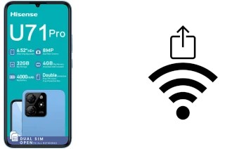 How to generate a Wi-Fi QR code on an HiSense U71 Pro