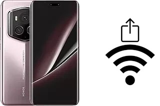 How to generate a QR code with the Wi-Fi password on a Honor Magic6 RSR Porsche Design