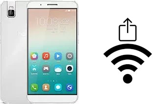 How to generate a QR code with the Wi-Fi password on a Honor 7i