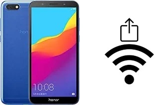 How to generate a QR code with the Wi-Fi password on a Honor 7S