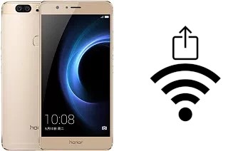 How to generate a QR code with the Wi-Fi password on a Honor V8