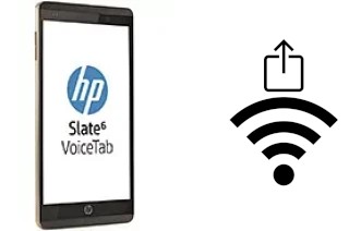 How to generate a QR code with the Wi-Fi password on a HP Slate6 VoiceTab