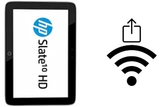 How to generate a Wi-Fi QR code on an HP Slate10 HD