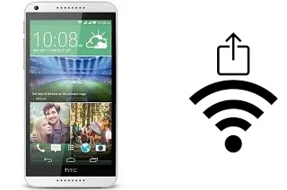 How to generate a QR code with the Wi-Fi password on a HTC Desire 816G dual sim