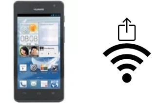 How to generate a QR code with the Wi-Fi password on a Huawei Ascend G526