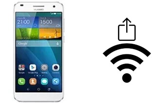 How to generate a QR code with the Wi-Fi password on a Huawei Ascend G7