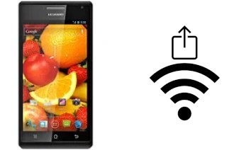 How to generate a QR code with the Wi-Fi password on a Huawei Ascend P1