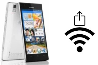 How to generate a QR code with the Wi-Fi password on a Huawei Ascend P2