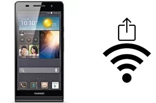 How to generate a QR code with the Wi-Fi password on a Huawei Ascend P6