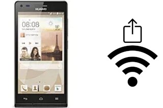 How to generate a QR code with the Wi-Fi password on a Huawei Ascend P7 mini