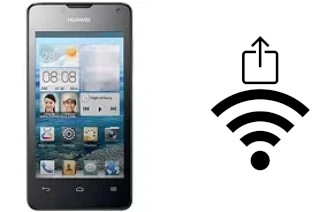 How to generate a QR code with the Wi-Fi password on a Huawei Ascend Y300