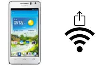 How to generate a QR code with the Wi-Fi password on a Huawei Ascend G600